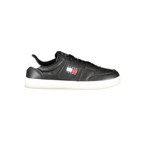 Black Leather Men Sneaker