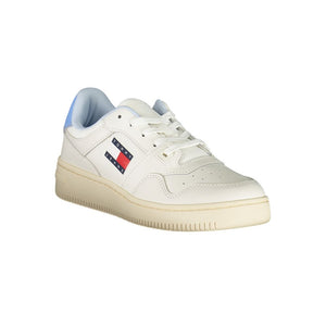Weiße Leder Damen Sneaker