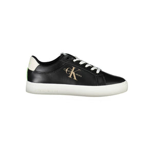 Schwarzer Polyester-Sneaker für Damen