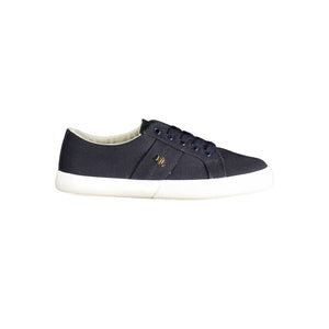Blaue Damen-Sneaker aus Baumwolle