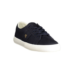 Blaue Damen-Sneaker aus Baumwolle