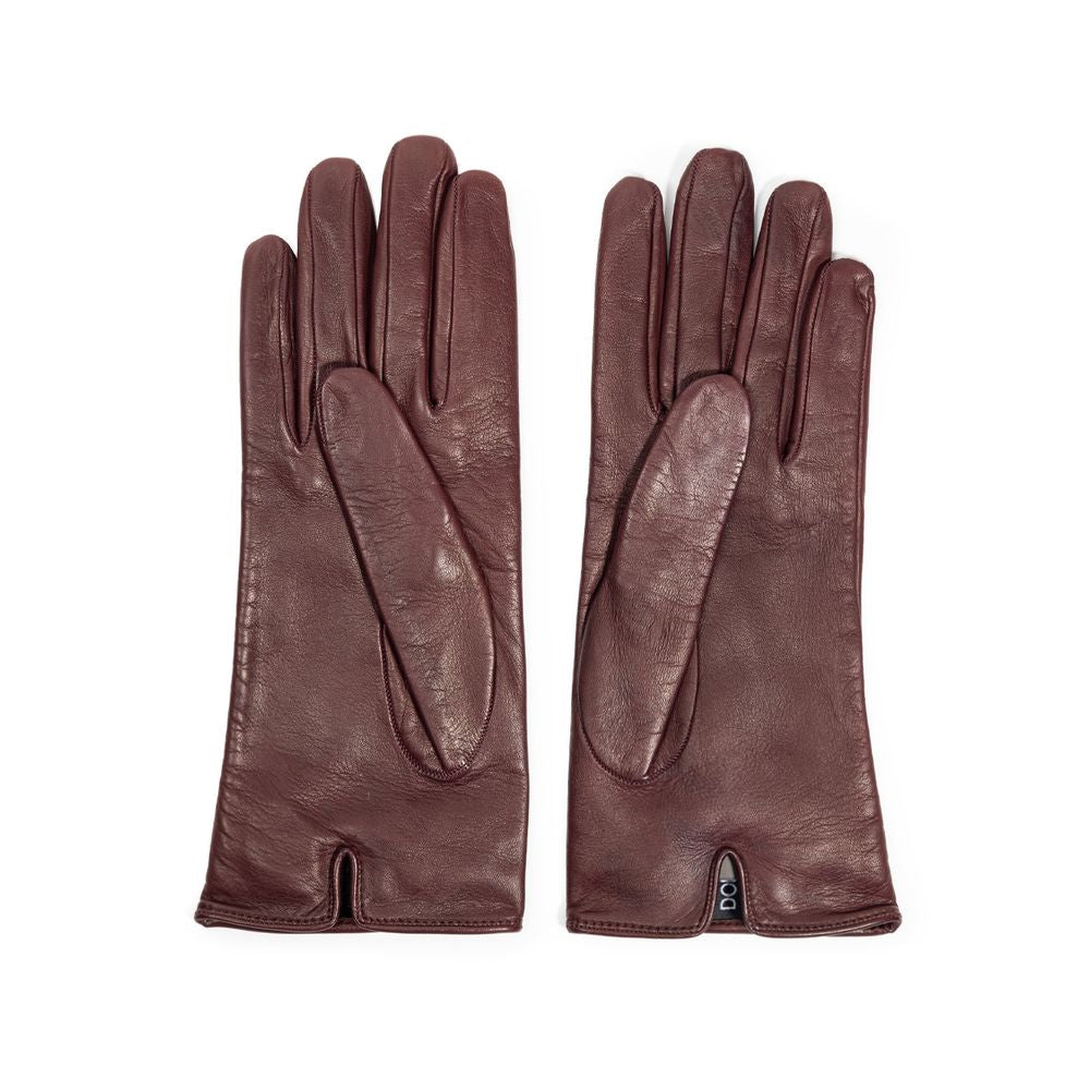 Burgunderroter Lederhandschuh