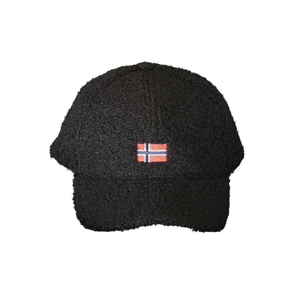 Schwarze Polyester-Mütze für Herren