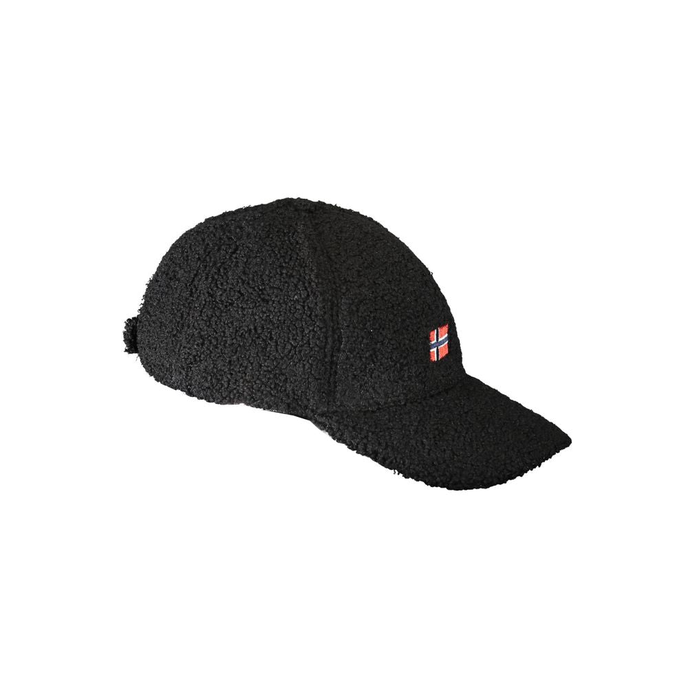 Schwarze Polyester-Mütze für Herren