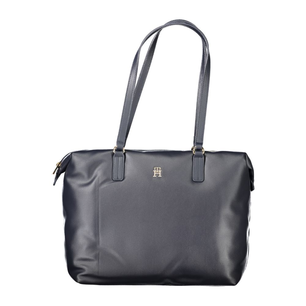 Blaue Polyester Damen Handtasche