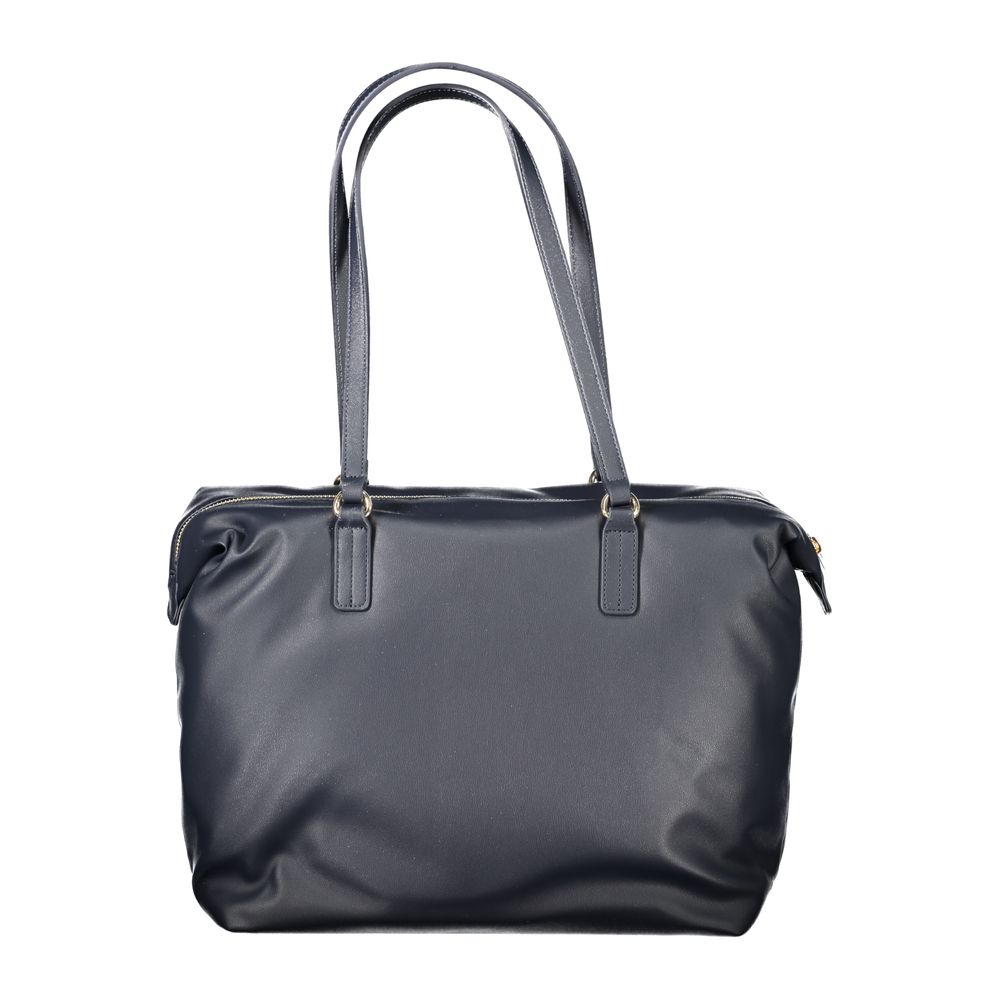 Blaue Polyester Damen Handtasche