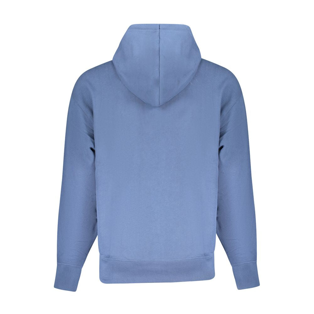Blauer Baumwollpullover
