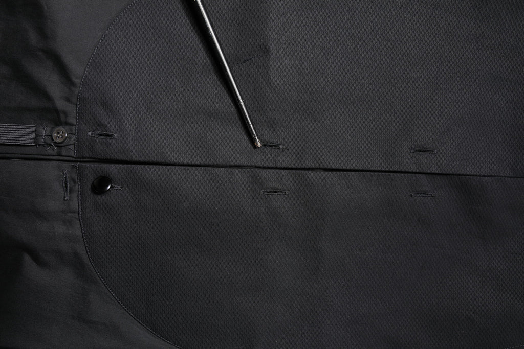 Emporio Armani Black Cotton Long Sleeves Formal Dress Shirt