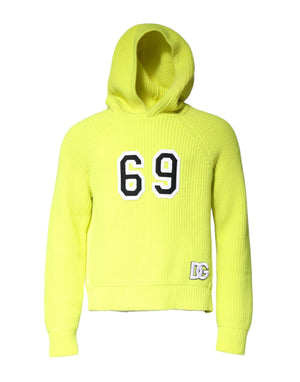 Grüner 69 Strickpullover mit Kapuze für Herren