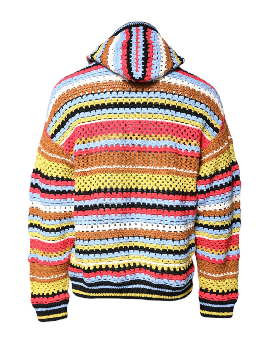 Mehrfarbiger Kapuzenpullover aus Baumwolle