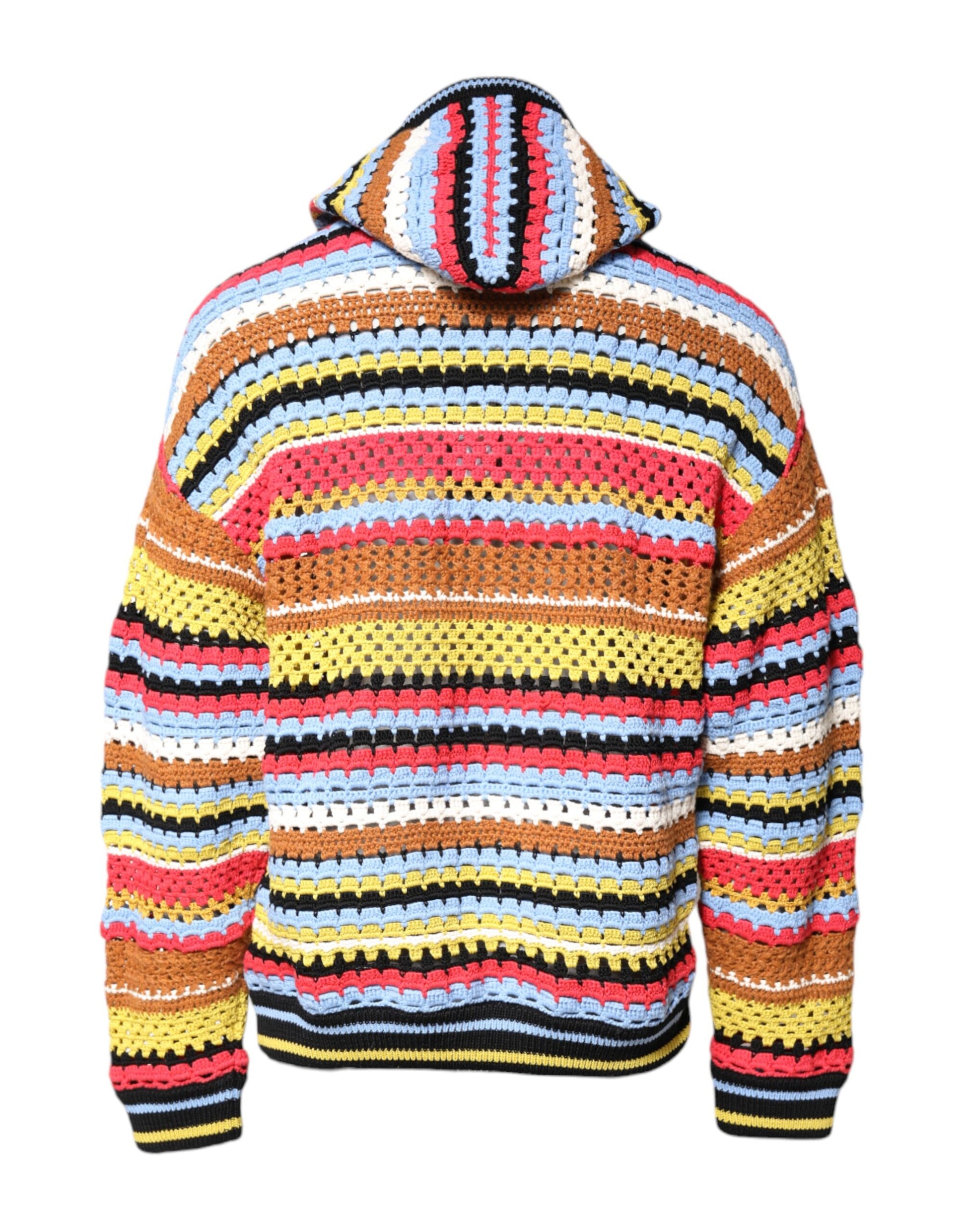 Mehrfarbiger Kapuzenpullover aus Baumwolle