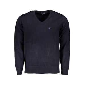 Blauer Nylonpullover