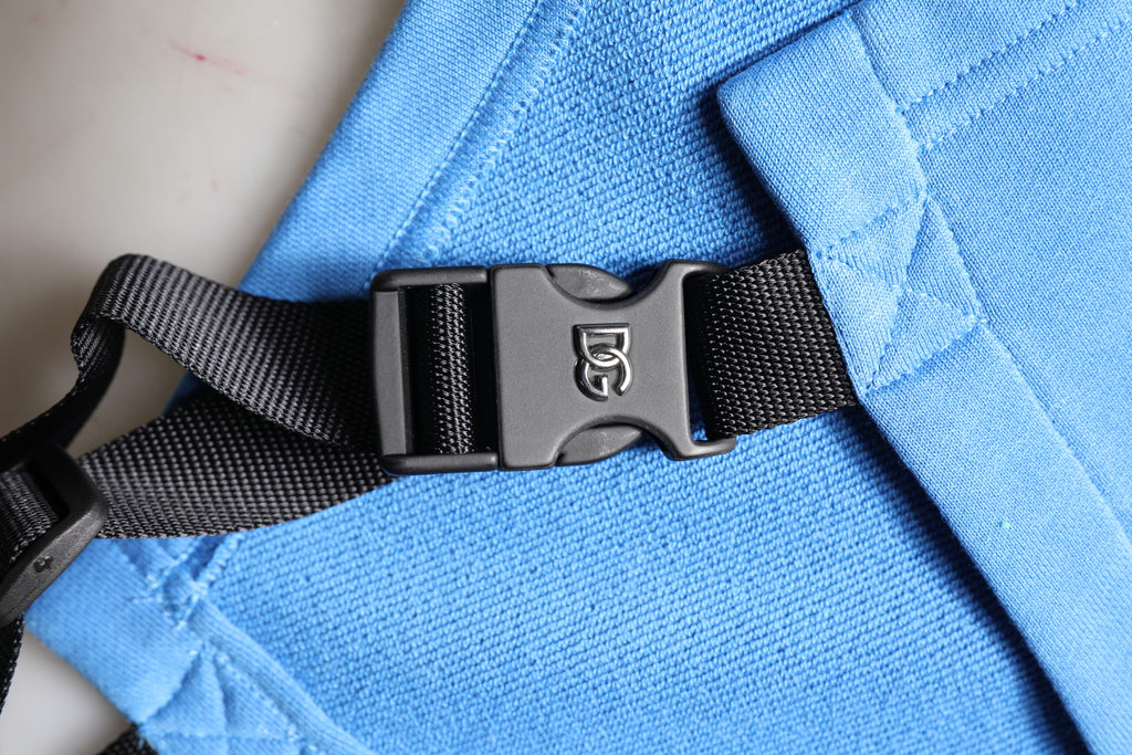 Blauer Baumwoll-Kapuzenpullover für Herren