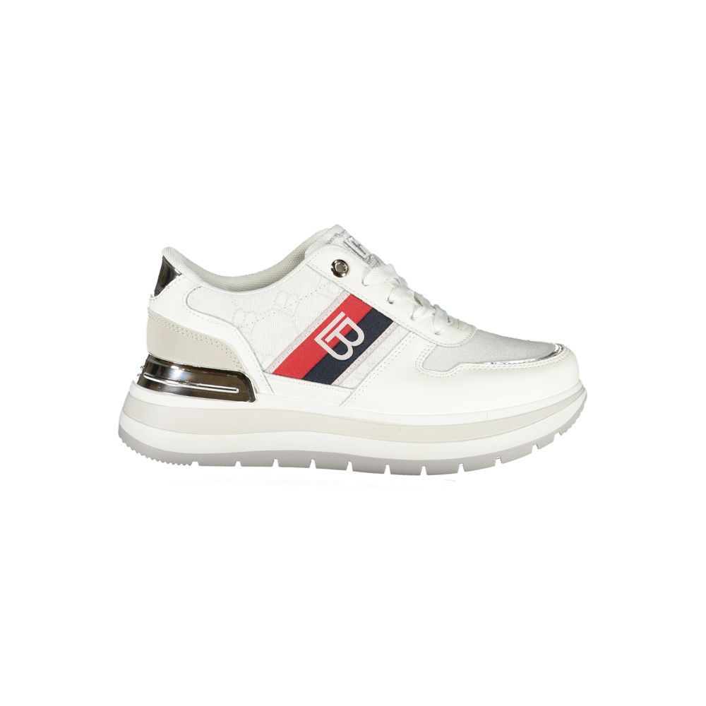 Weiße Polyester Damen Sneaker