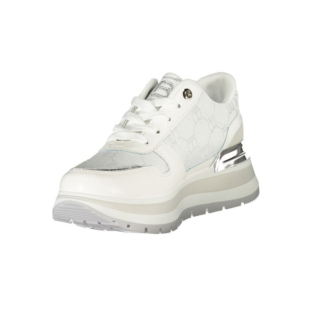 Weiße Polyester Damen Sneaker