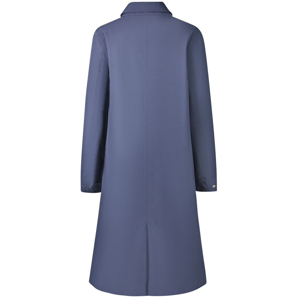 Blauer Polyester-Damenmantel