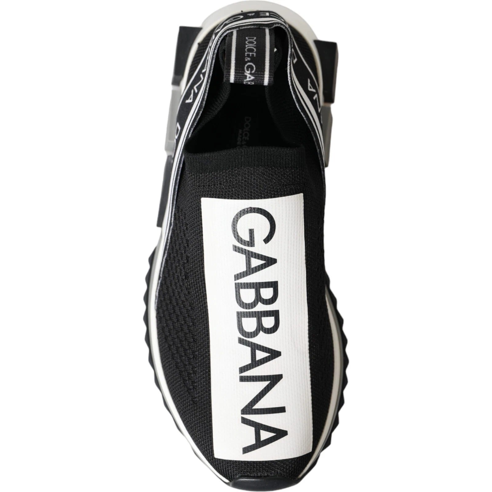 Schwarz-Weiß-Slipper Sorrento Sneakers Schuhe
