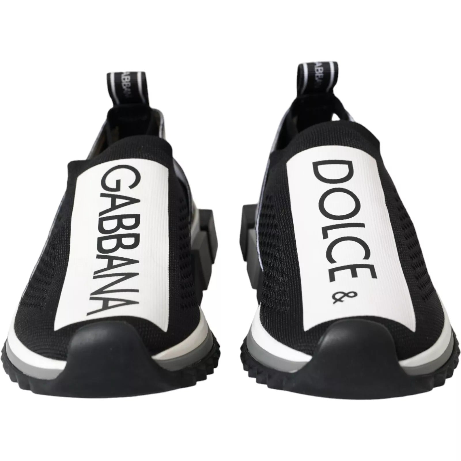 Schwarz-Weiß-Slipper Sorrento Sneakers Schuhe