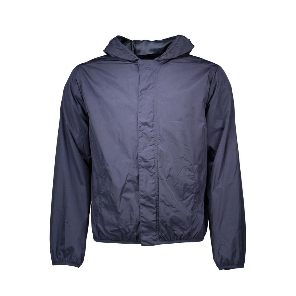Blaue Nylonjacke für Herren