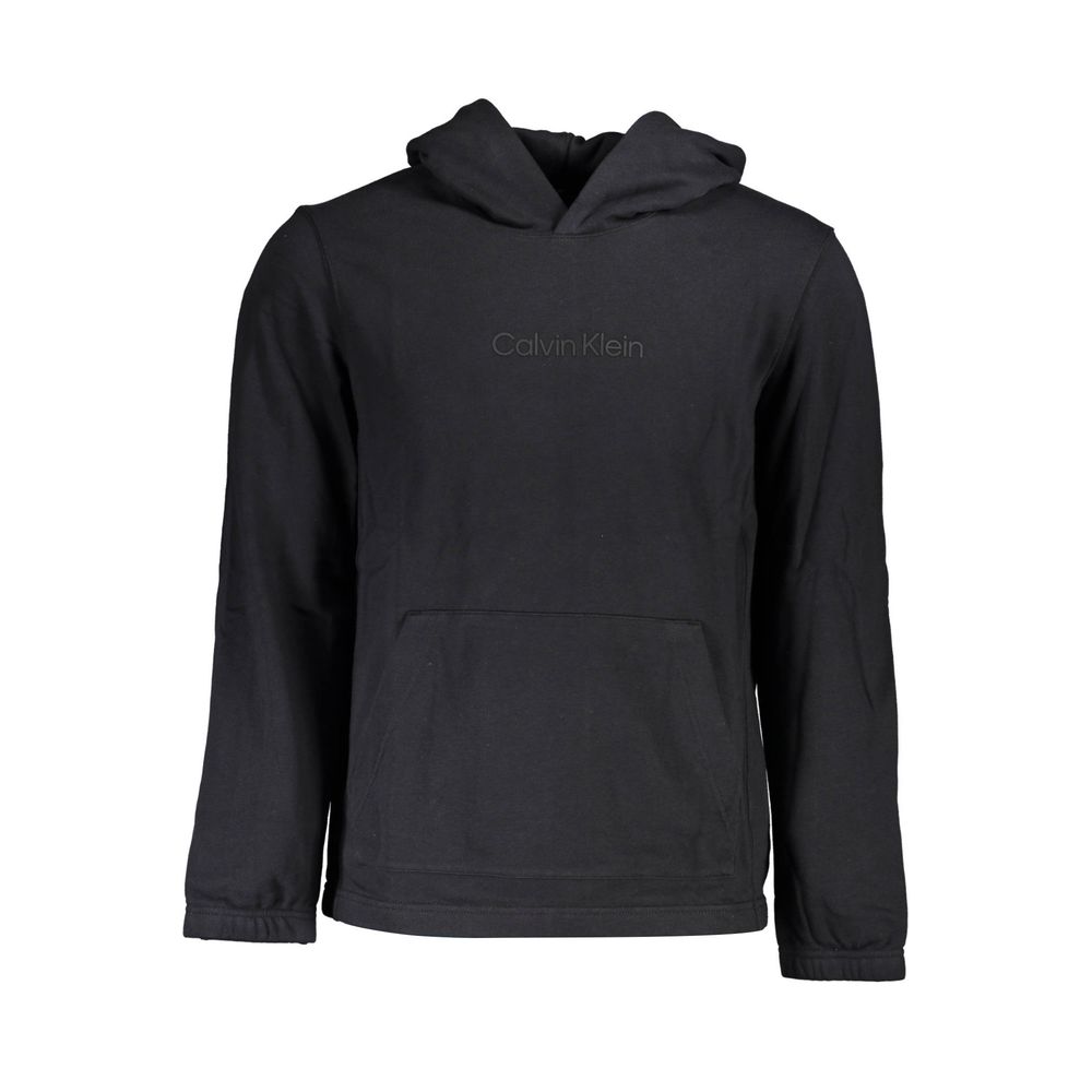Schwarzer Baumwollpullover für Herren
