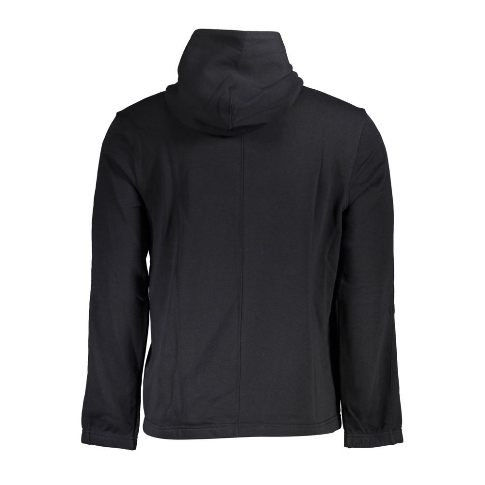 Schwarzer Baumwollpullover für Herren