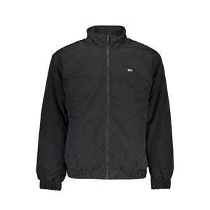 Schwarze Polyester-Herrenjacke