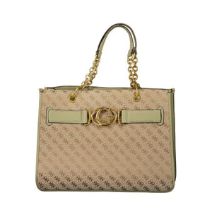 Grüne Polyester Damen Handtasche