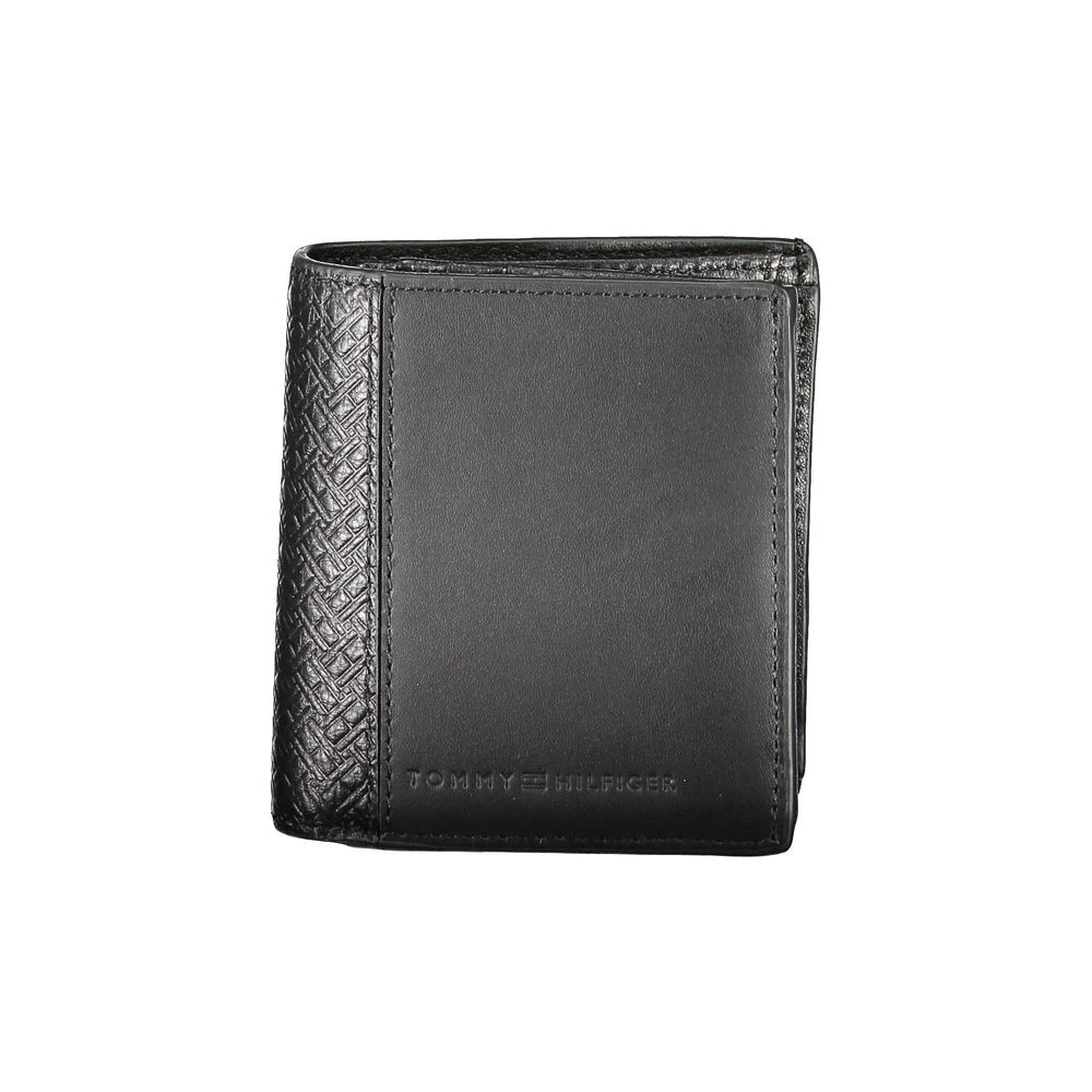 Schwarzes Leder Herren Portemonnaie