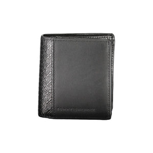 Schwarzes Leder Herren Portemonnaie
