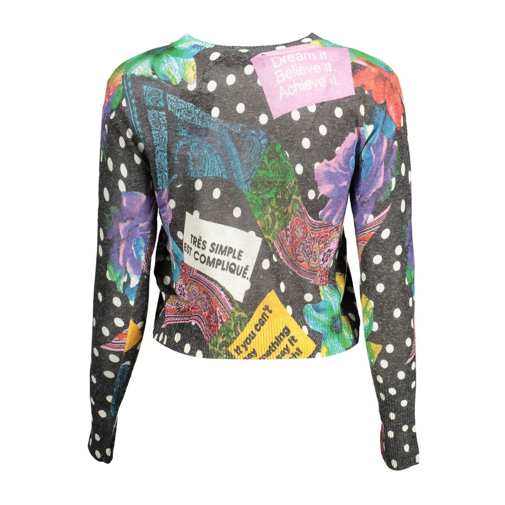 Schwarzer Acryl-Damenpullover