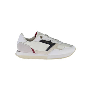 Weiße Leder Damen Sneaker