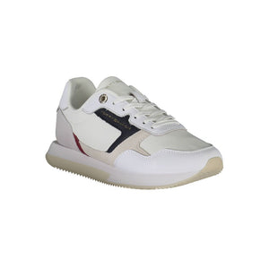 Weiße Leder Damen Sneaker