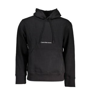 Schwarzer Baumwollpullover für Herren