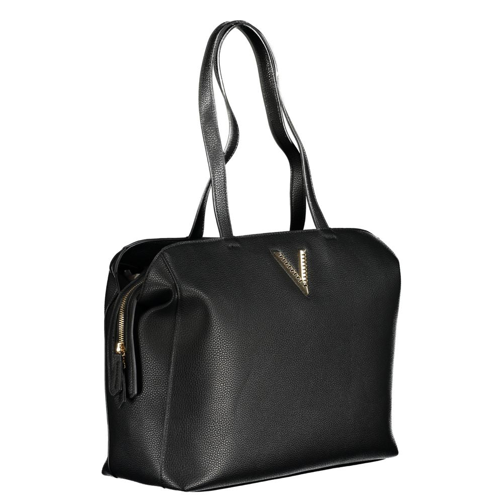Schwarze Handtasche aus Polyethylen