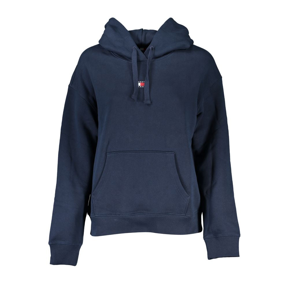 Blauer Baumwollpullover für Damen