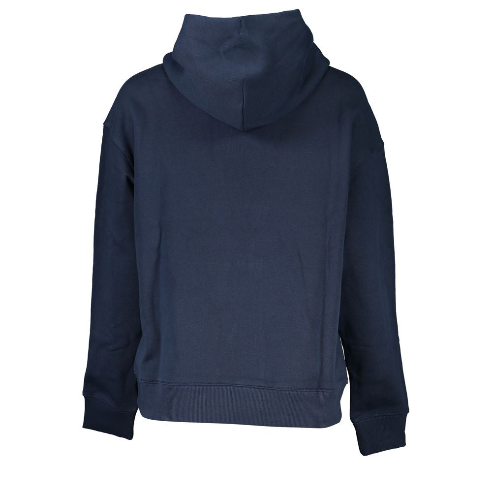 Blauer Baumwollpullover für Damen