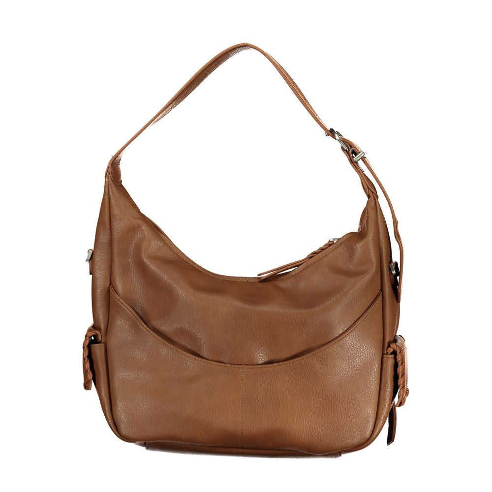 Braune Handtasche aus Polyethylen