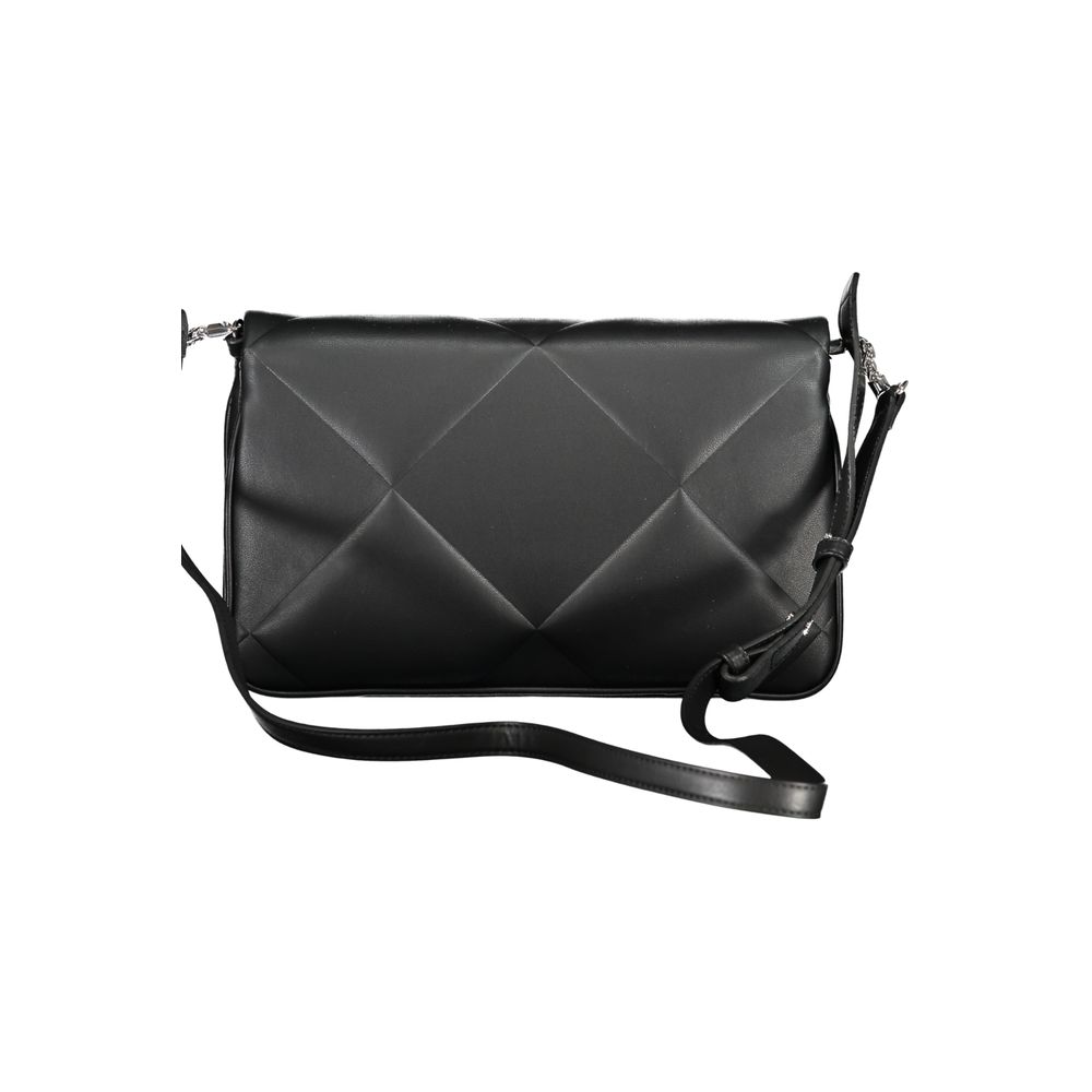Schwarze Baumwollhandtasche