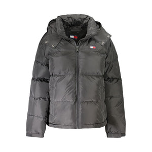 Schwarze Polyester-Damenjacke