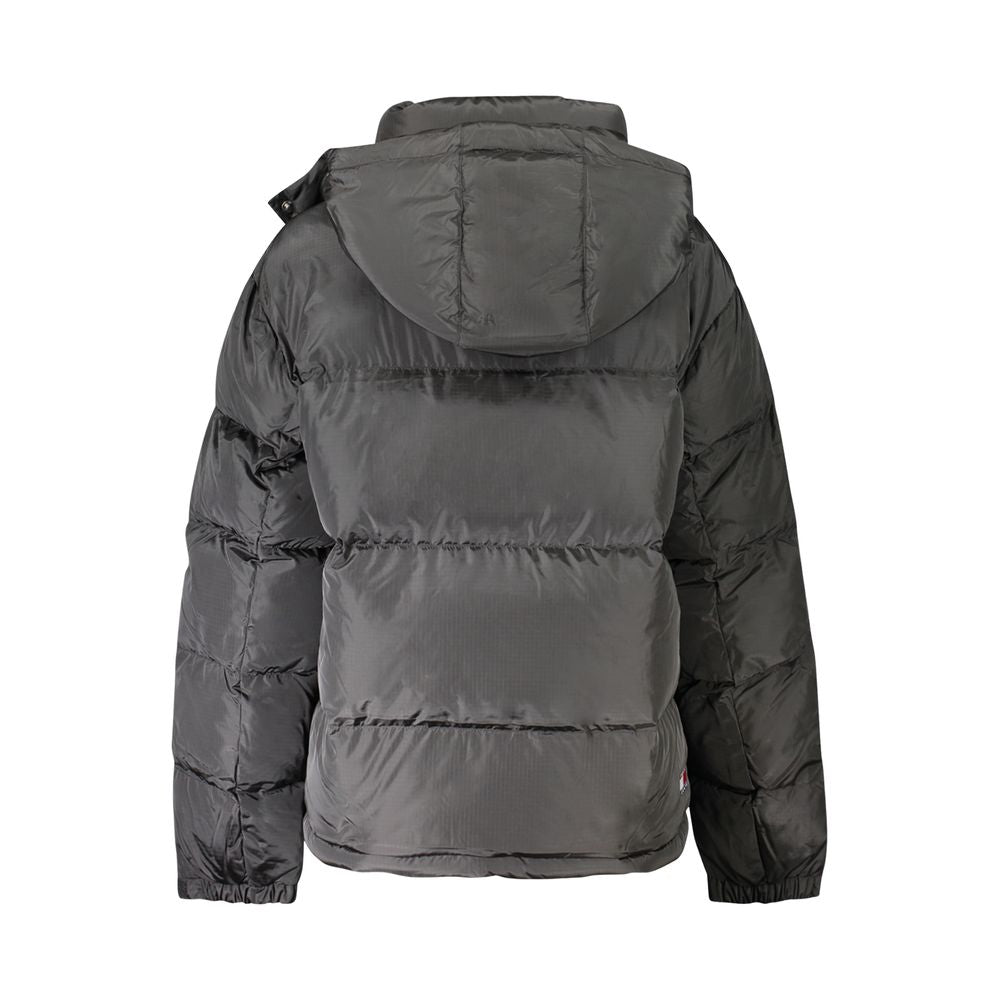 Schwarze Polyester-Damenjacke