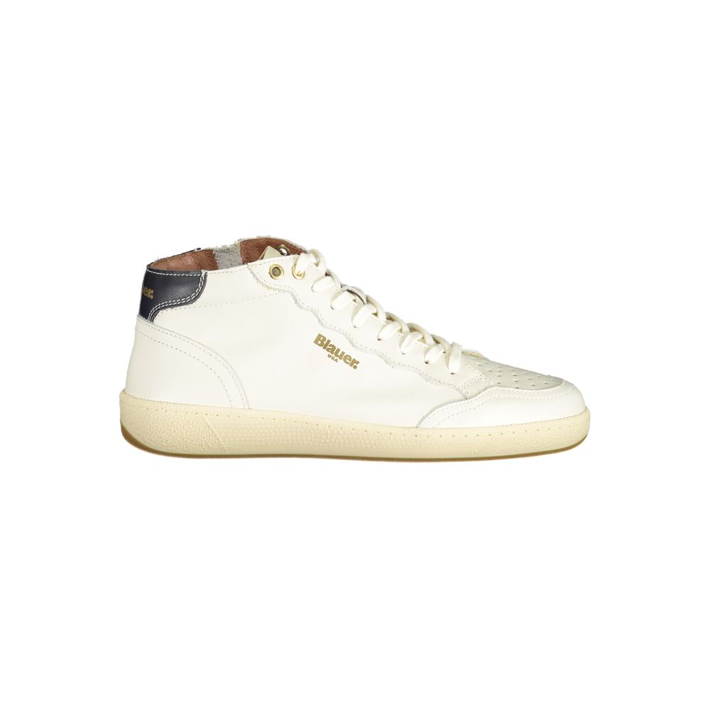 Weiße Leder Herren Sneaker