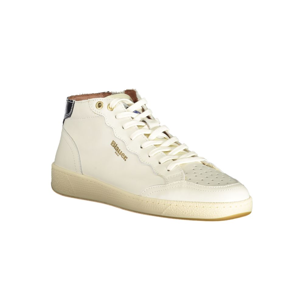 Weiße Leder Herren Sneaker