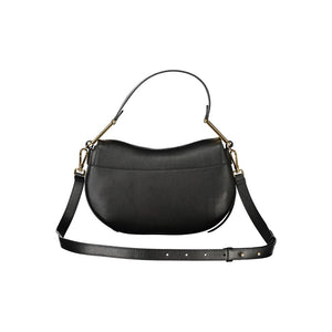 Schwarze Leder Damen Handtasche