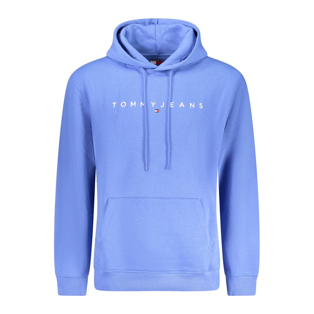 Blauer Baumwollpullover für Herren