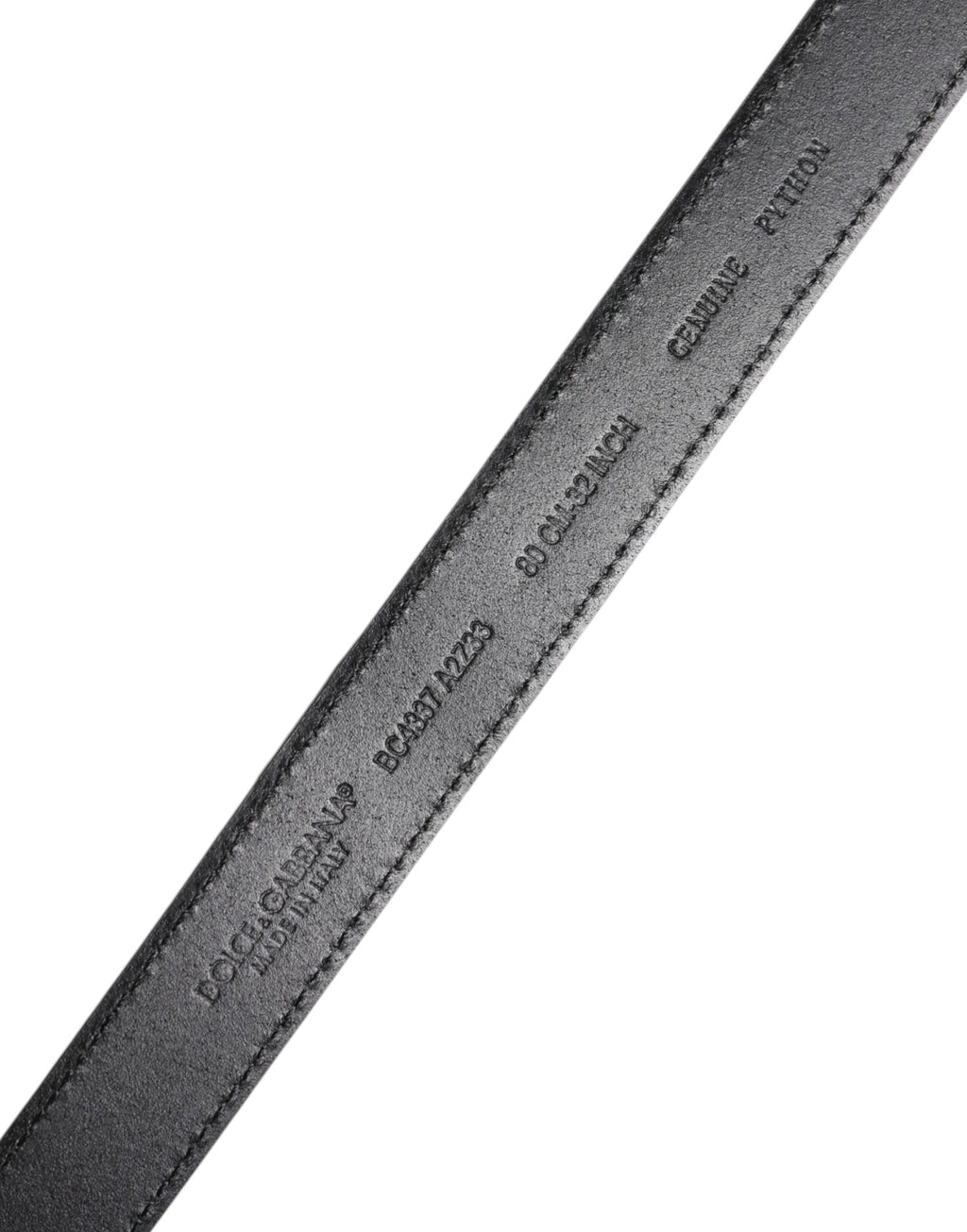 Dolce & Gabbana Red Exotic Leather Brass Metal Buckle Belt