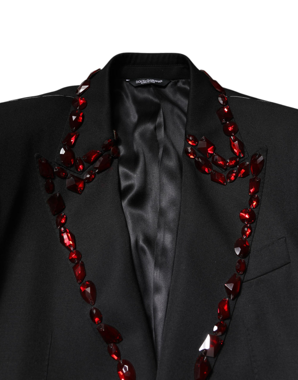 Schwarzer SICILIA Blazer mit Kristallverzierung
