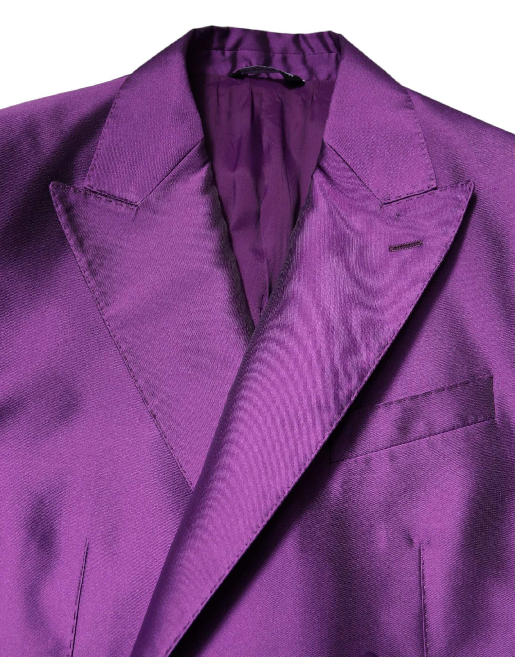 Lila Zweireihiger Herren Anzug Mantel Blazer