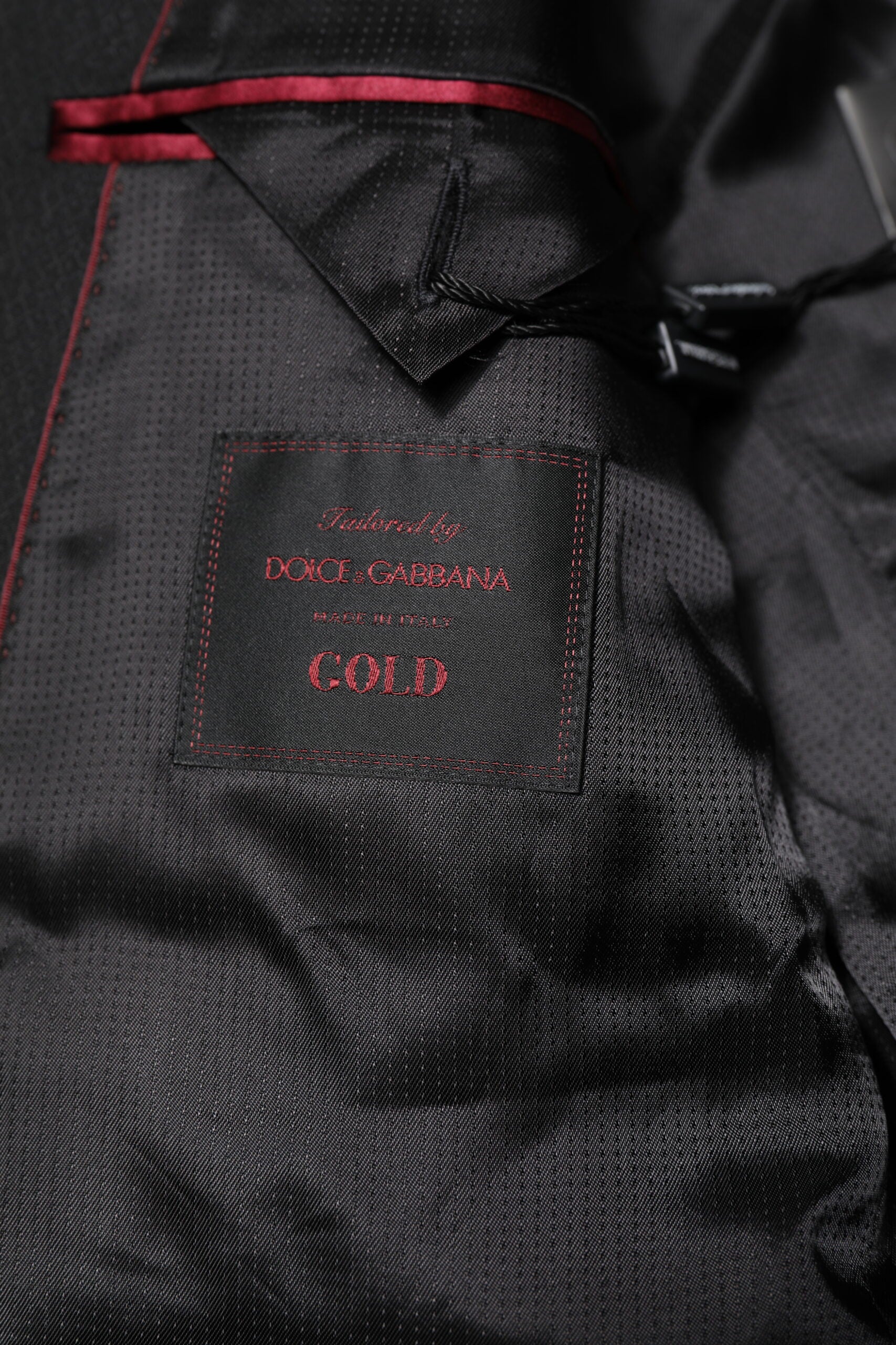 Schwarzer GOLD Einreihiger Anzugmantel Blazer