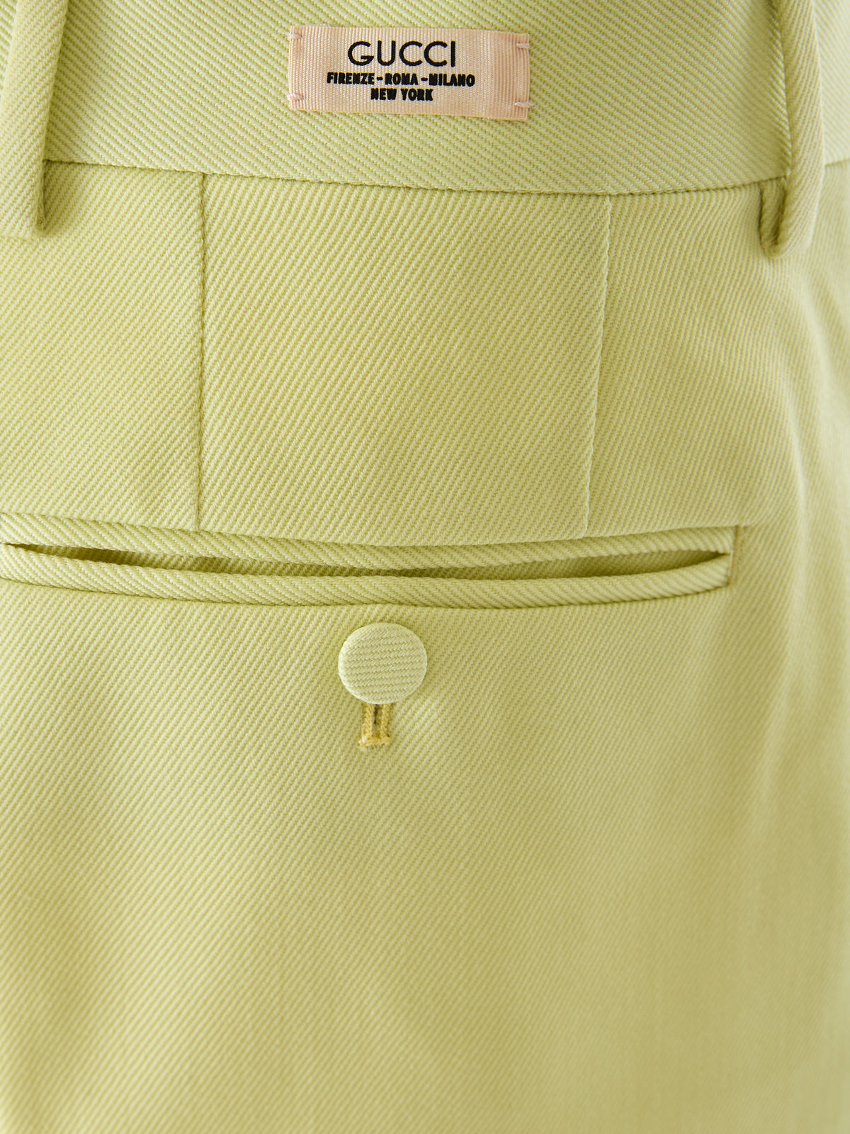Gucci Lime Yellow Polyester Pants