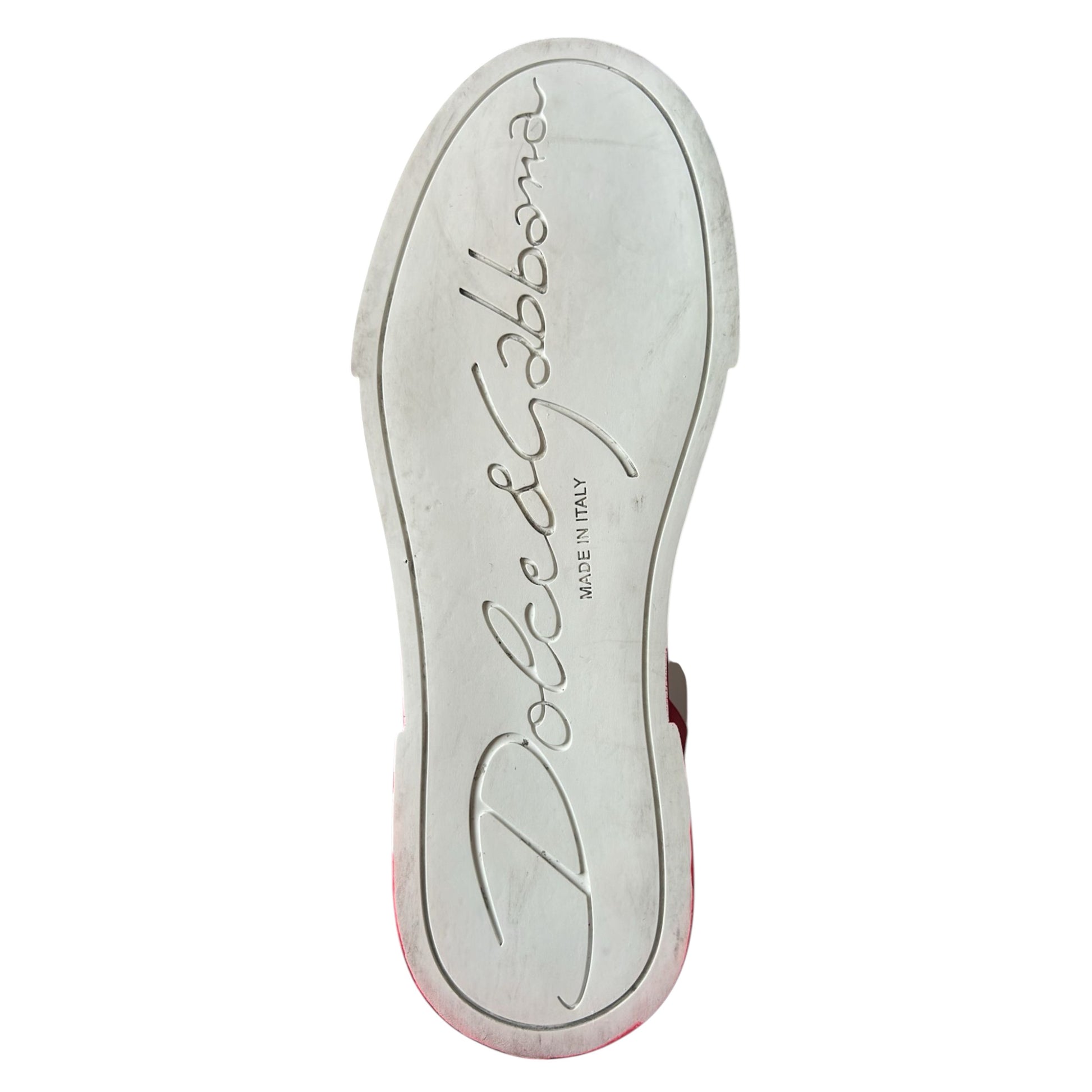 Weiß Rot Logo Portofino Sneakers Schuhe